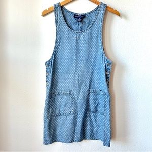 Vintage TY Original Wear Denim A-Line Jumper Dress